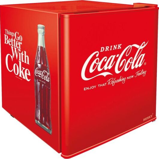 HUSKY Coca-Cola HUS-EL196 Mini Fridge - Red