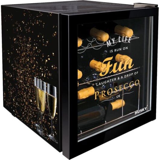 HUSKY Prosecco HUS-HU279 Drinks Cooler - Black