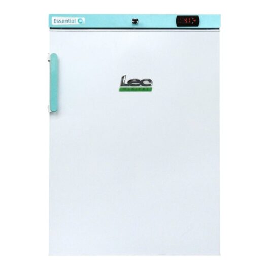 Lec Medical Essential LSFSC138DC - refrigerator with freezer compartment - under counter - freestanding - white/green