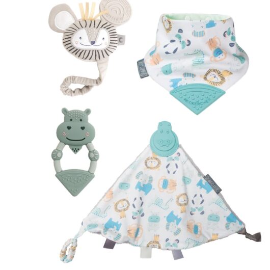 Cheeky Chompers Comfort & Chew Baby Teething Gift Set - Cheeky Animals