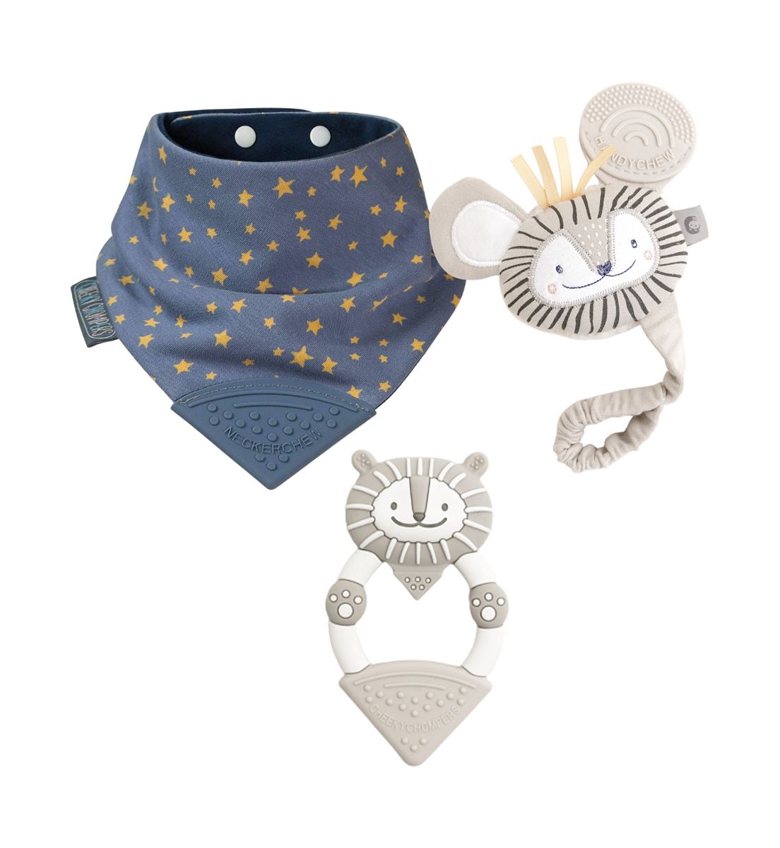 Cheeky Chompers Teething Baby Gift Bundle - Midnight Stars