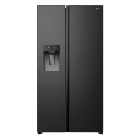 Hisense RS5P528STBE PureFlat Non Plumbed Total No Frost American Fridge Freezer Black
